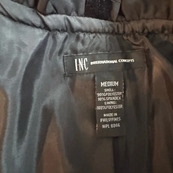 INC International Concepts Black velvet Jacket Sz M - Picture 7 of 7